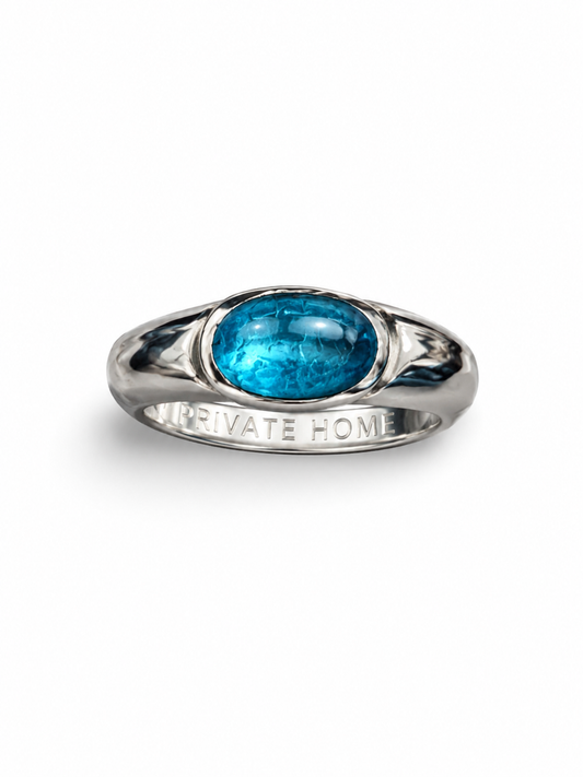 GIA Blue Tourmaline Ring No. 001
