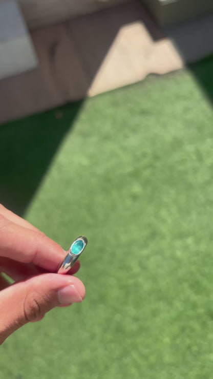 GIA Blue Tourmaline Ring No. 001