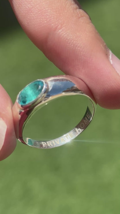 GIA Blue Tourmaline Ring No. 001
